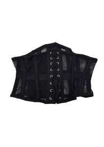 Rouge Mesh Corset - 3X/4X - Black