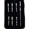 Rouge Stainless Steel Penis Plug Set with Handle - Silver
