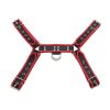 Rouge PVC OT H Front Harness - Small/Medium - Black/Red