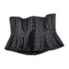 Rouge Leather Corset - Small/Medium - Black