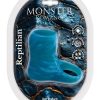 Monster Romance Riptilian Silicone Cock Sleeve - Blue