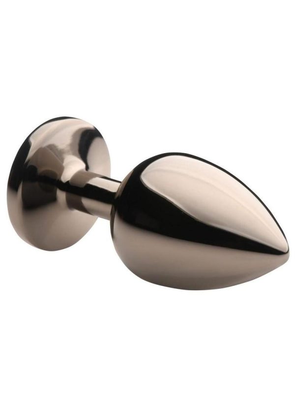 Creature Cocks Red Eye Metal Butt Plug - Large - Black/Red