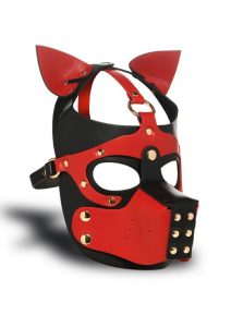 Master Series Hound Hood with Muzzle - Red/Black