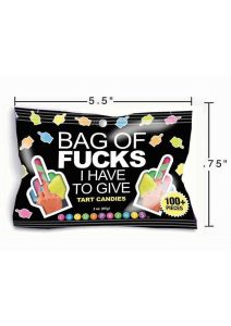 Bag of Fucks I have To Give Candy 3oz - Assorted Flavors