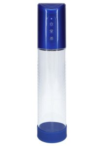 Pumped HyperPump 3 Function Automatic Rechargeable Penis Pump - Metallic Blue