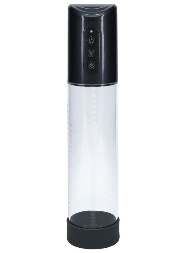 Pumped HyperPump  3 Function Automatic Rechargeable Penis Pump - Gun Metal
