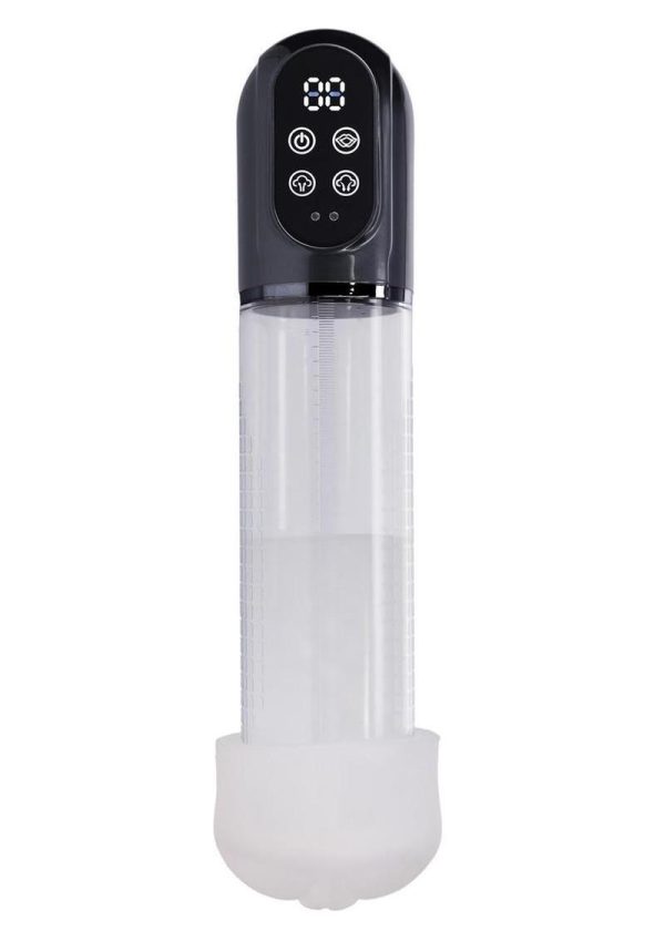Pumped Engage 6 Function Automatic Rechargeable Penis Pump - Gun Metal