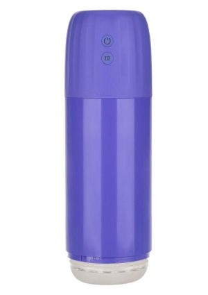 CalExotics Connect Stroker Rechargeable with Vibration and Suction - Purple